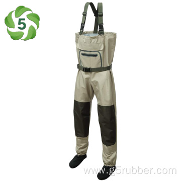 Breathable Chest Wader for Men Stocking Foot